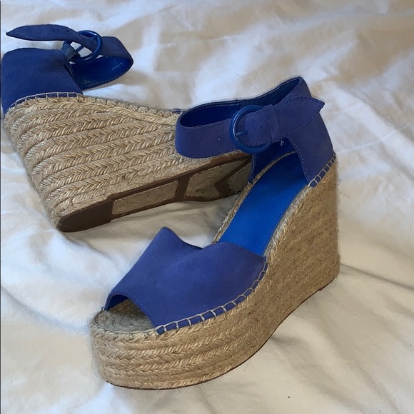 Marc Fisher Shoes - Blue Espadrille Heels